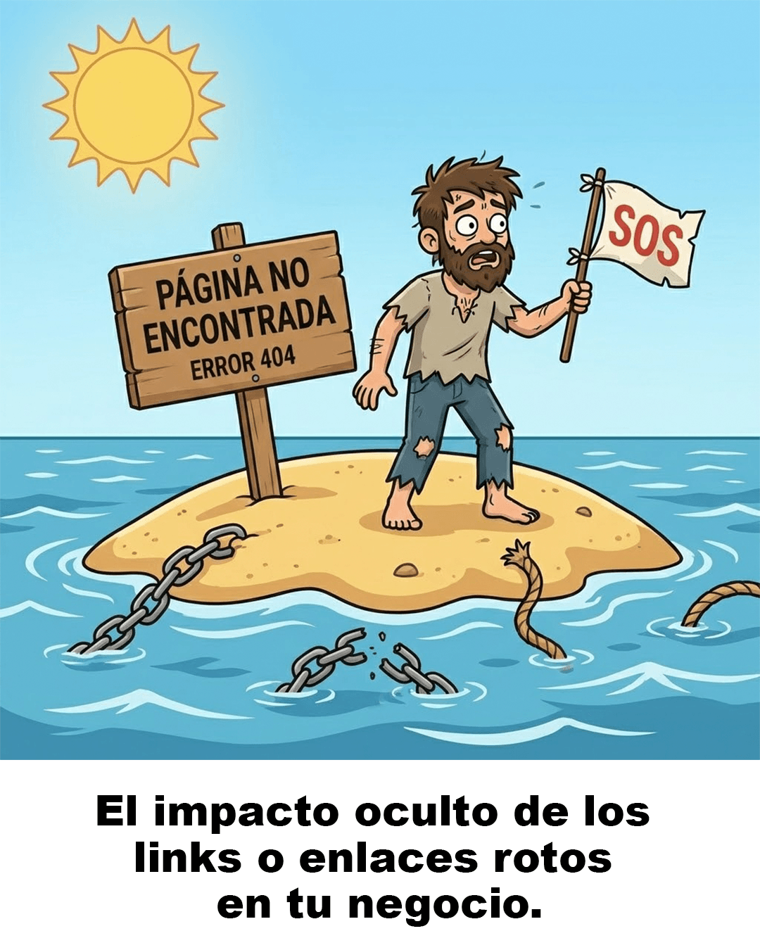 links rotos y error 404 en sitio web