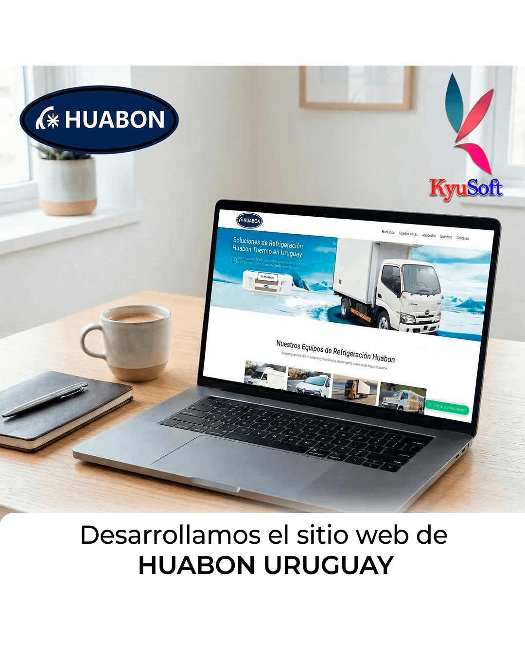 Captura de pantalla del proyecto Huabon Uruguay desarrollado por Kyusoft en Uruguay